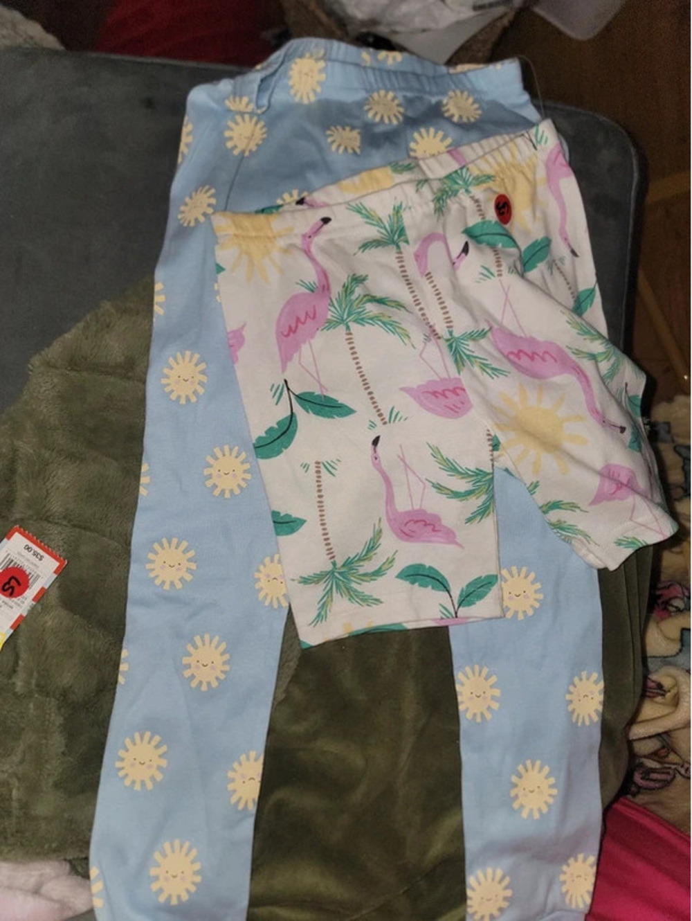 Carters set of pj bottoms size 5T